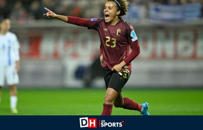 “Our head is not yet in Switzerland,” says Kassandra Missipo before the Red Flames’ decisive match against Ukraine for Euro 2025