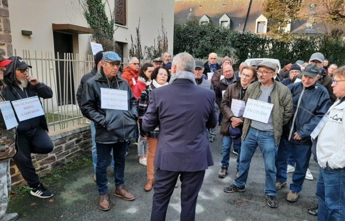 they demonstrate against the possible disappearance of a pond