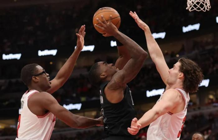 Reshuffled, depleted Nets no match for Bulls in third straight loss