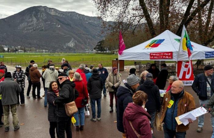 Annecy. The rally for the increase in pensions attracts around thirty people