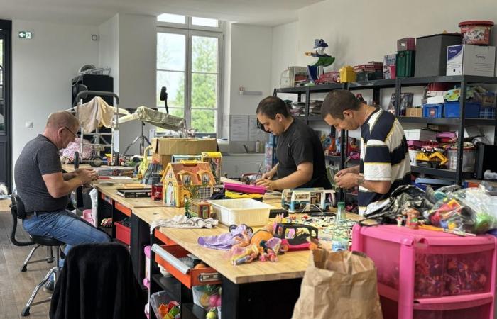 with toys costing between 3 and 10 euros for Christmas, a recycling center in Aisne is running at full capacity