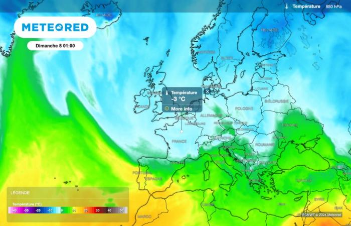 a descent of polar air could soon cause a radical change in the weather in France!