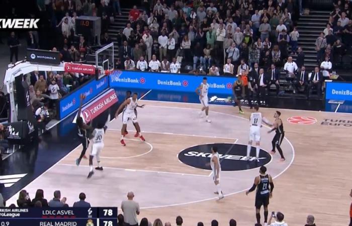 the winning basket from Villeurbanne Paris Lee at the buzzer against Real on video