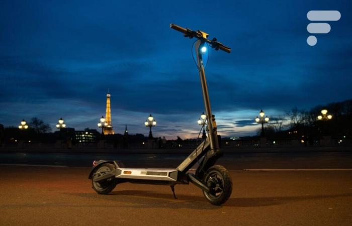 powerful and futuristic, this electric scooter with 60 km of autonomy loses €200 of its price