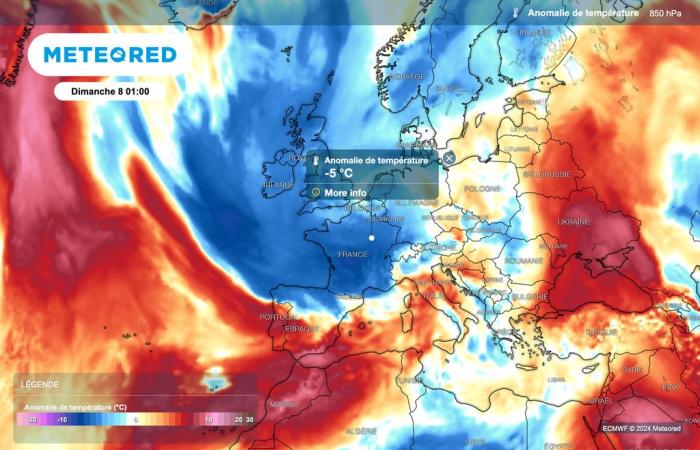 a descent of polar air could soon cause a radical change in the weather in France!