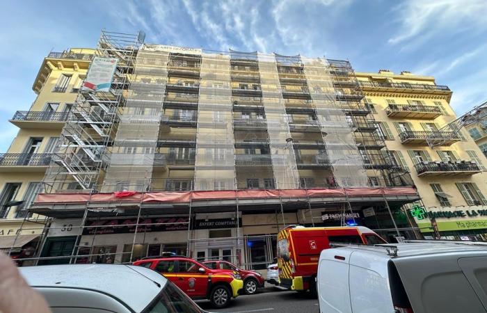 A worker died after falling from a scaffolding in Nice