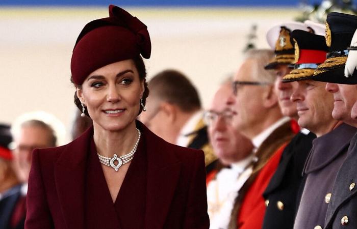 Kate resplendent on first day of Qatari royal couple's state visit