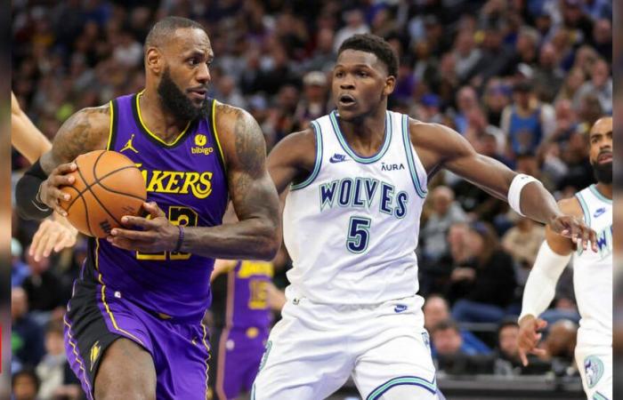 LeBron James and Anthony Edwards “fight” with verbal exchange during Lakers warmup | NBA News