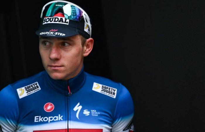 Remco Evenepoel, double gold medalist at the Paris Olympics, victim of an accident feared by all cyclists