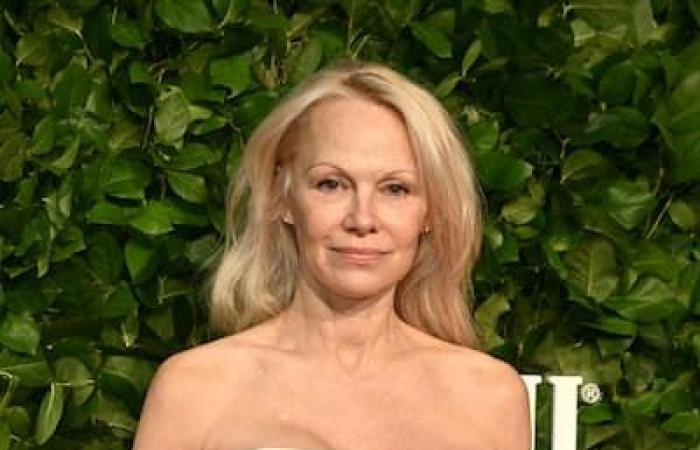 Gorgeous without makeup, Pamela Anderson makes a splash at the Gotham Awards