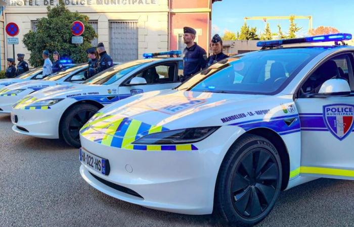 municipal police officers now drive Teslas, a first in France