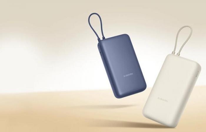 Xiaomi Power Bank 20K (33W) with integrated cable: Your new power point