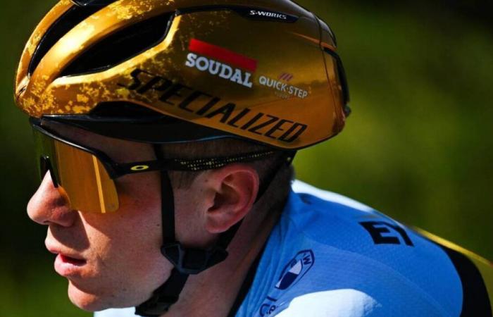 Remco Evenepoel taken to hospital after crashing into car in training