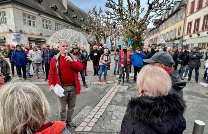 retirees in the street to denounce the 2025 budget