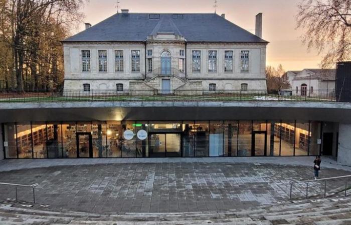 The Bruges toy media library partially takes on water when it rains