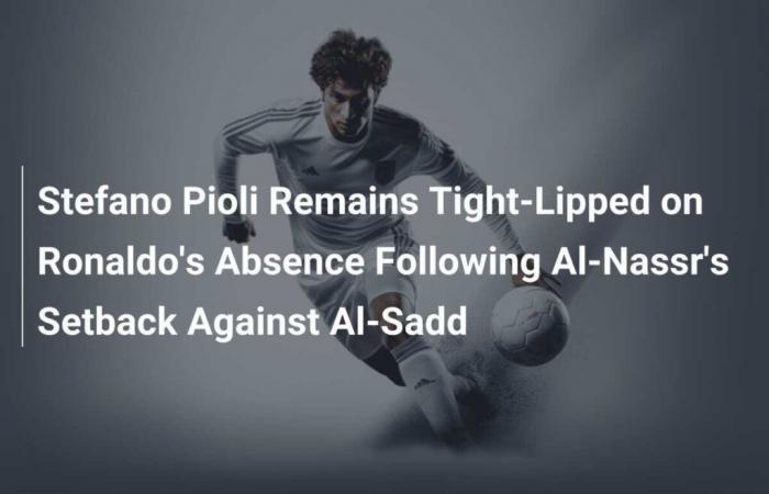 Stefano Pioli Remains Tight-Lipped on Ronaldo’s Absence Following Al-Nassr’s Setback Against Al-Sadd