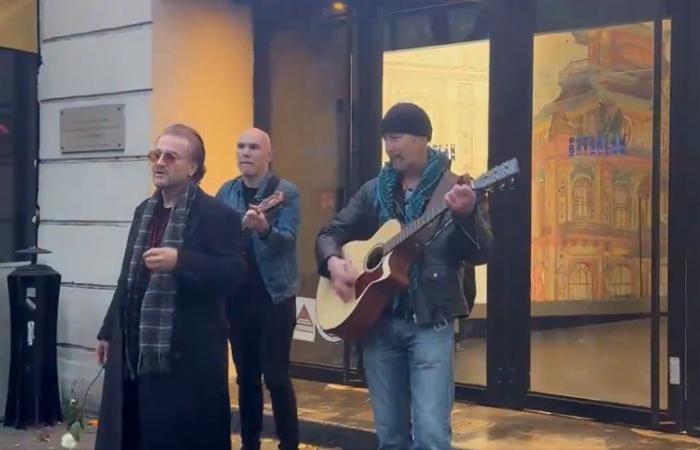 VIDEO. “Always further into abjection”: they pretend to be U2 and sing in front of the Bataclan after trying to enter the room