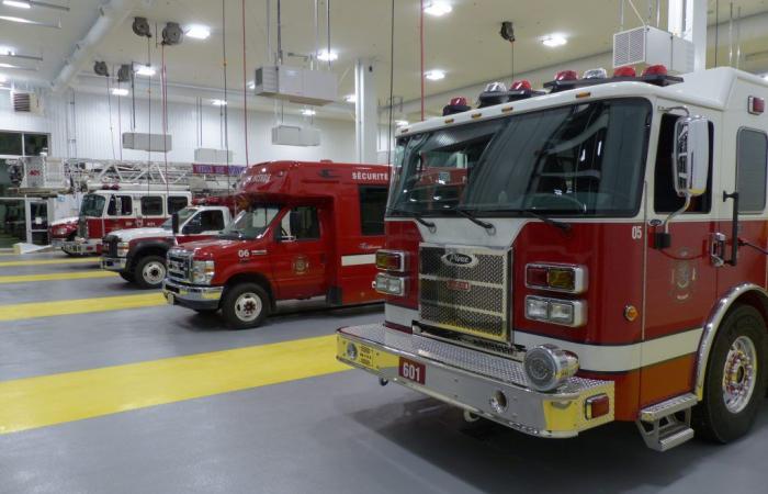 Trailer fire in Saint-Georges