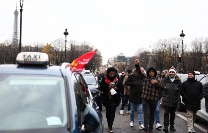 taxis give up protesting again Wednesday in Paris