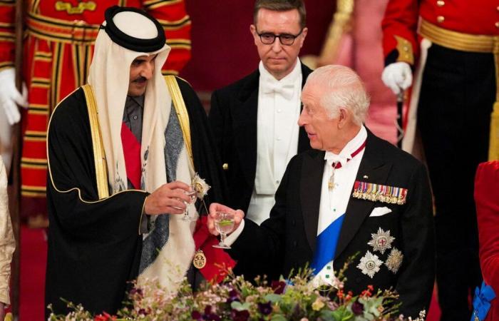 What exceptional menu did King Charles III and Queen Camilla serve to their Qatari guests?