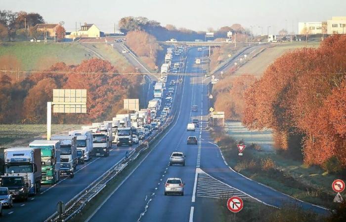 N12 closed at Lamballe-Armor: another 9 km of traffic jams