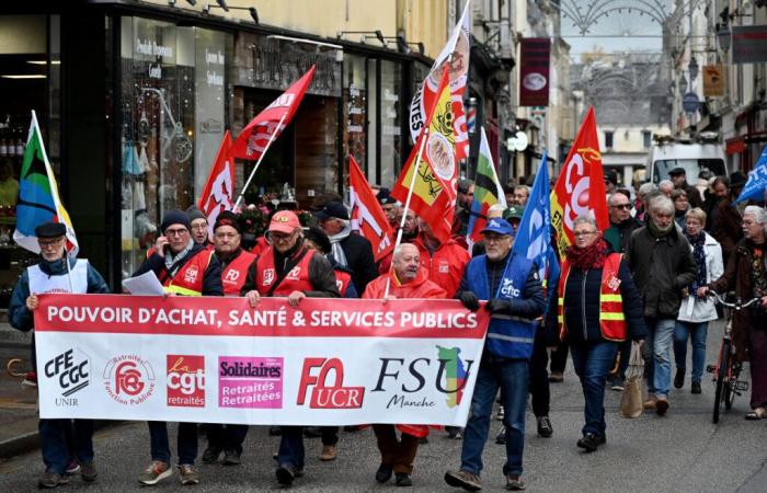 Around a hundred retirees mobilized in Cherbourg to defend their purchasing power