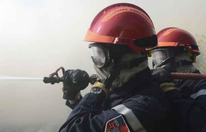 A 220 m² agricultural shed destroyed by fire in Gard