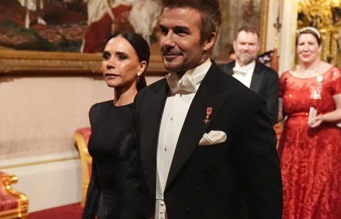 David and Victoria Beckham, the other “royal” couple at Charles III’s state banquet for the Emir of Qatar