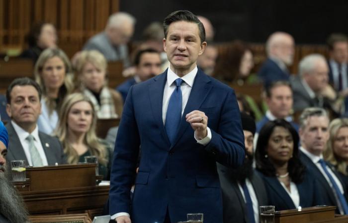 Pierre Poilievre calls for economic update Monday