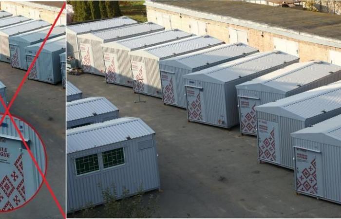 Heating units presented as mobile morgues in Ukraine