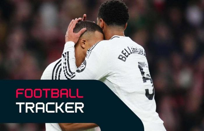 Football Tracker: Arsenal beat Man United, Real Madrid stunned by Athletic Club