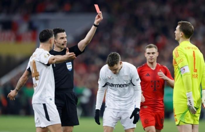 Bayern captain Neuer sent off for first time in 866-game career