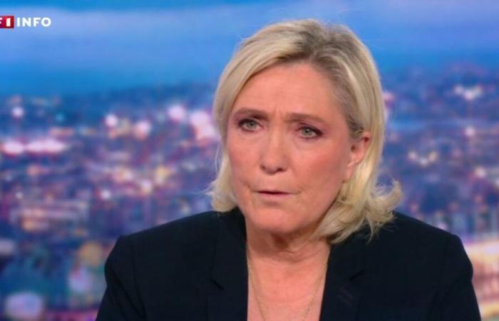 Michel Barnier overthrown: “It was not with joy of heart that we mixed our voices”, reacts Marine Le Pen on TF1