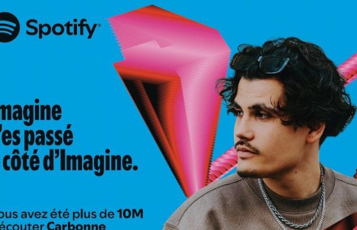 116 million streams! The Montpellier singer Carbonne was a hit on streaming platforms in 2024 with his title “Imagine”