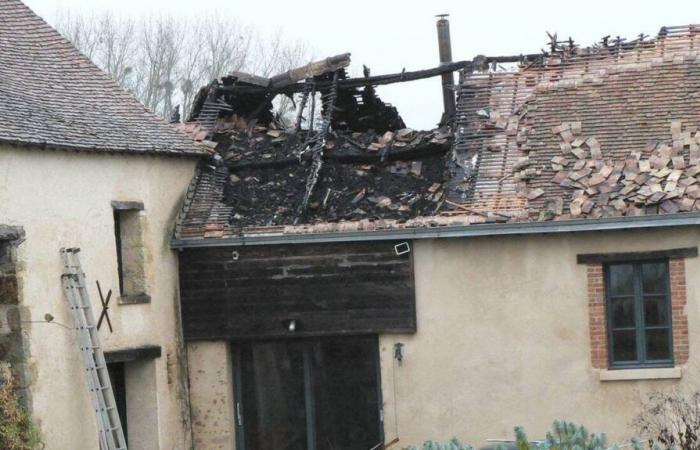 A farmhouse catches fire in Chérancé: the occupant escapes in time