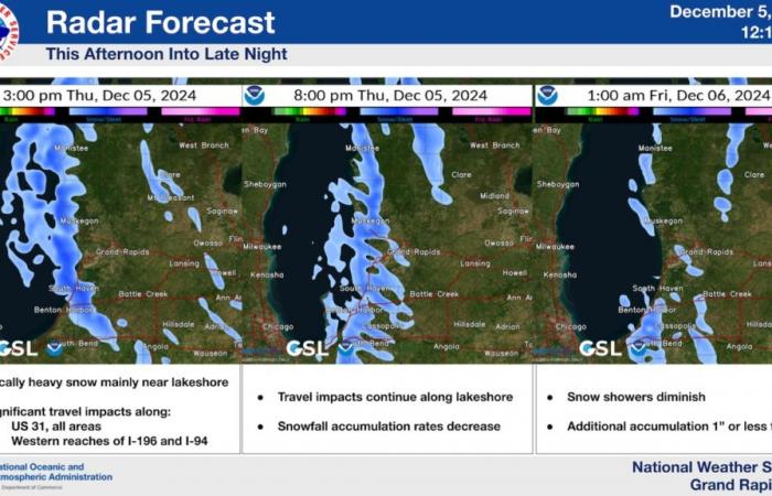 These highways could see more travel issues with up to 6 inches of snow possible tonight