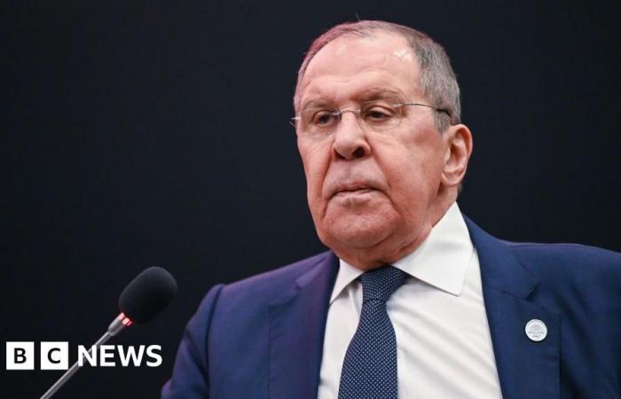 Russia’s Sergei Lavrov makes first visit to EU since Ukraine invasion