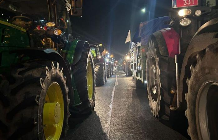 Angry farmers: Hensies remains closed, diversion via Tournai, without traffic jams