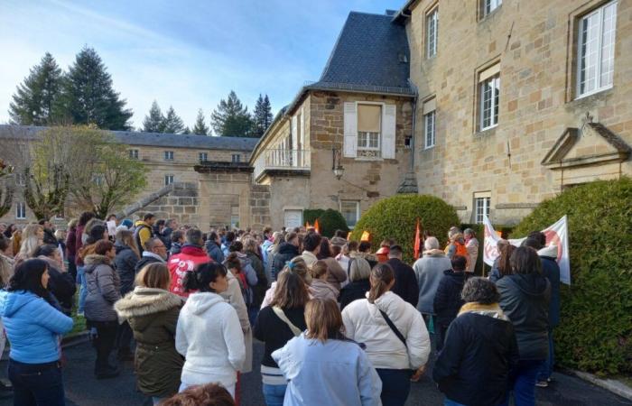 more than 200 employees of the Camille Miret institute in Leyme are mobilizing