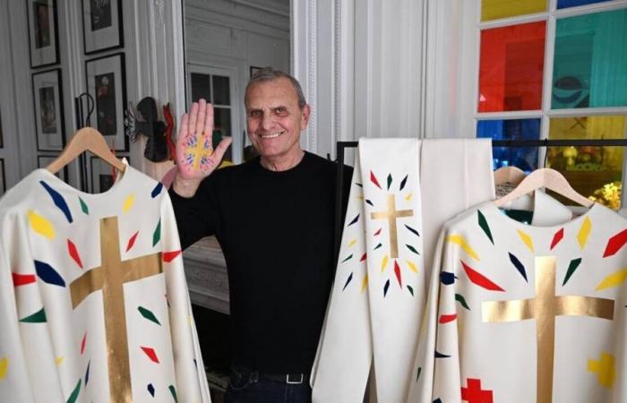 ENCOUNTER. The colors of Jean-Charles de Castelbajac to dress Notre-Dame