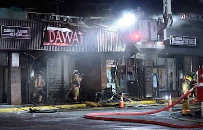 [IMAGES] Montreal: suspicious fire in a business in Dollard-des-Ormeaux