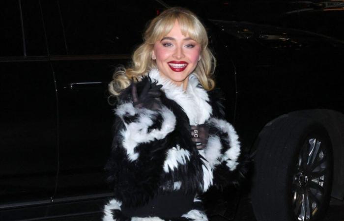 In a Chanel coat, Sabrina Carpenter adopts the revenge look for her first post-breakup outing