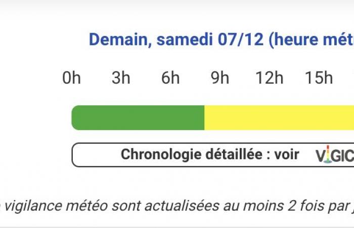 Weather alert Saturday – Hautes-Pyrénées, Pyrénées-Atlantiques, Haute-Garonne, Ariège, Gers, Landes, Tarn-et-Garonne and Hérault on yellow alert