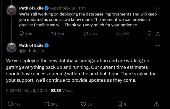 Path of Exile 2 players are stuck at the login screen as the dev completes last-minute server upgrades