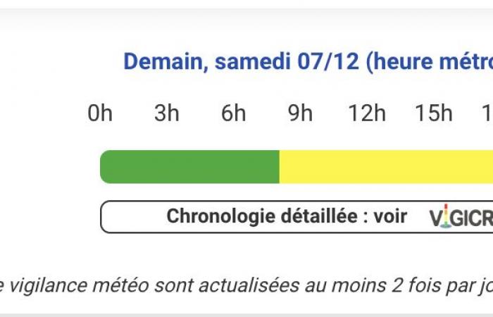 Weather alert Saturday – Hautes-Pyrénées, Pyrénées-Atlantiques, Haute-Garonne, Ariège, Gers, Landes, Tarn-et-Garonne and Hérault on yellow alert