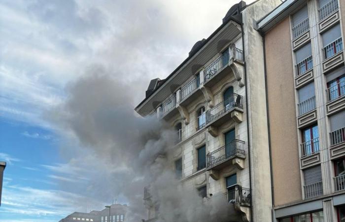 Geneva: an apartment destroyed by flames in Villereuse