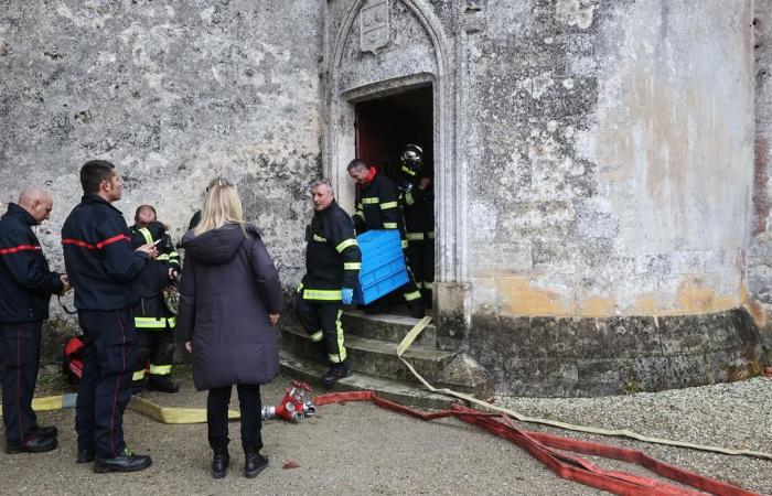 how Gironde firefighters protect heritage works in the event of fire