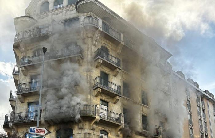 Geneva: an apartment destroyed by flames in Villereuse