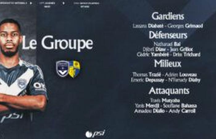 [J12] The Girondins group to face Stade Briochin