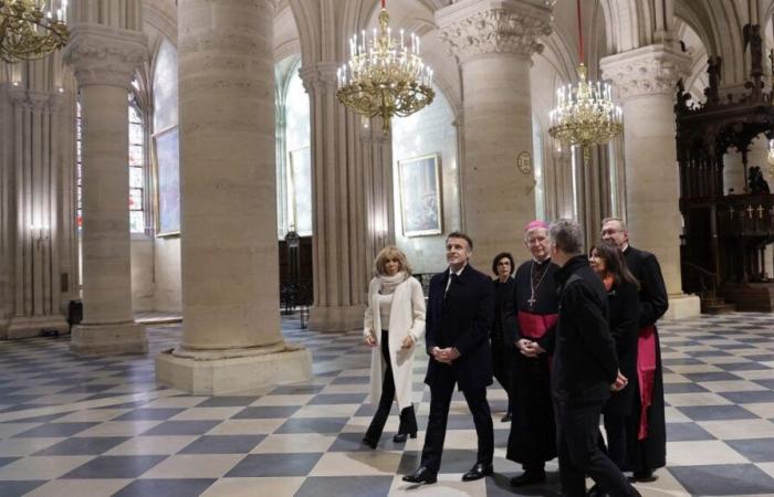 the restored cathedral hosts its first masses, five years after the fire